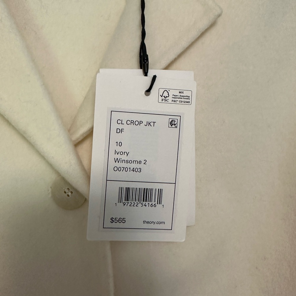 Theory Cream Women's Blazer NWT - Picture 7 of 7